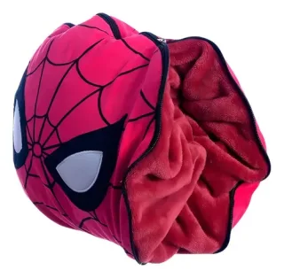 ALMOFADA 2 EM 1 MANTA COM ZIPER - SPIDER MAN
