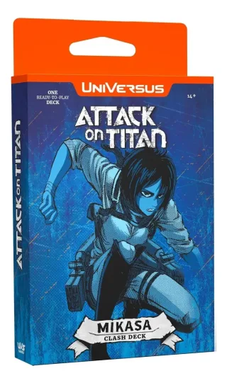 UNIVERSUS TCG ATACK ON TITAN BATTLE FOR HUMANITY DECK MIKASA