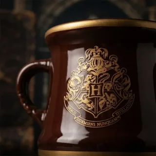 CANECA FORMATO 3D 350ML POCAO HOGWARTS DOURADA