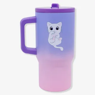 CANECA TUMBLER C/CANUDO 650ML GATOLINO