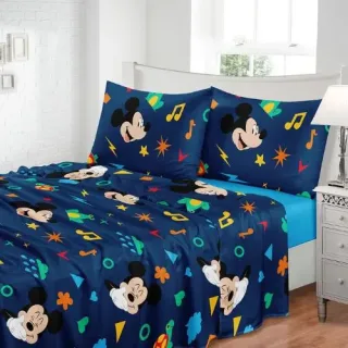 JOGO DE SOLTEIRO 3PCS MICKEY - AZUL