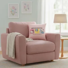 ALMOFADA FIBRA 40X40 HELLO KITTY