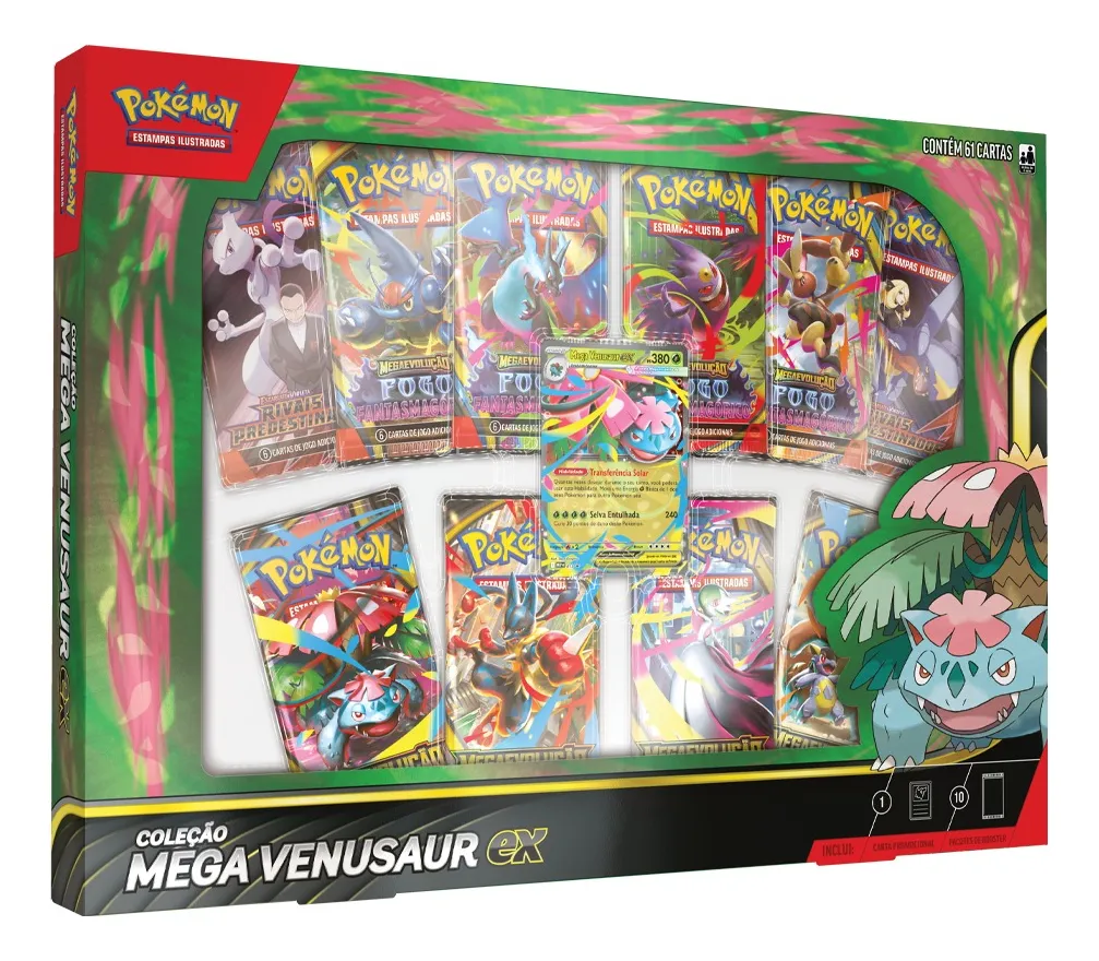 BOX COLECAO MEGA VENUSSAUR EX