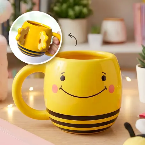 CANECA FORMATO 3D 500ML ABELHINHA