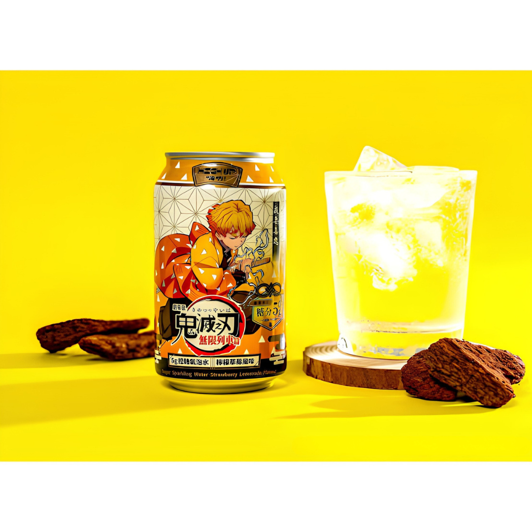 BEBIDA GASEIFICADA DEMON SLAYER - LIMÃO E MORANGO - ZENITSU