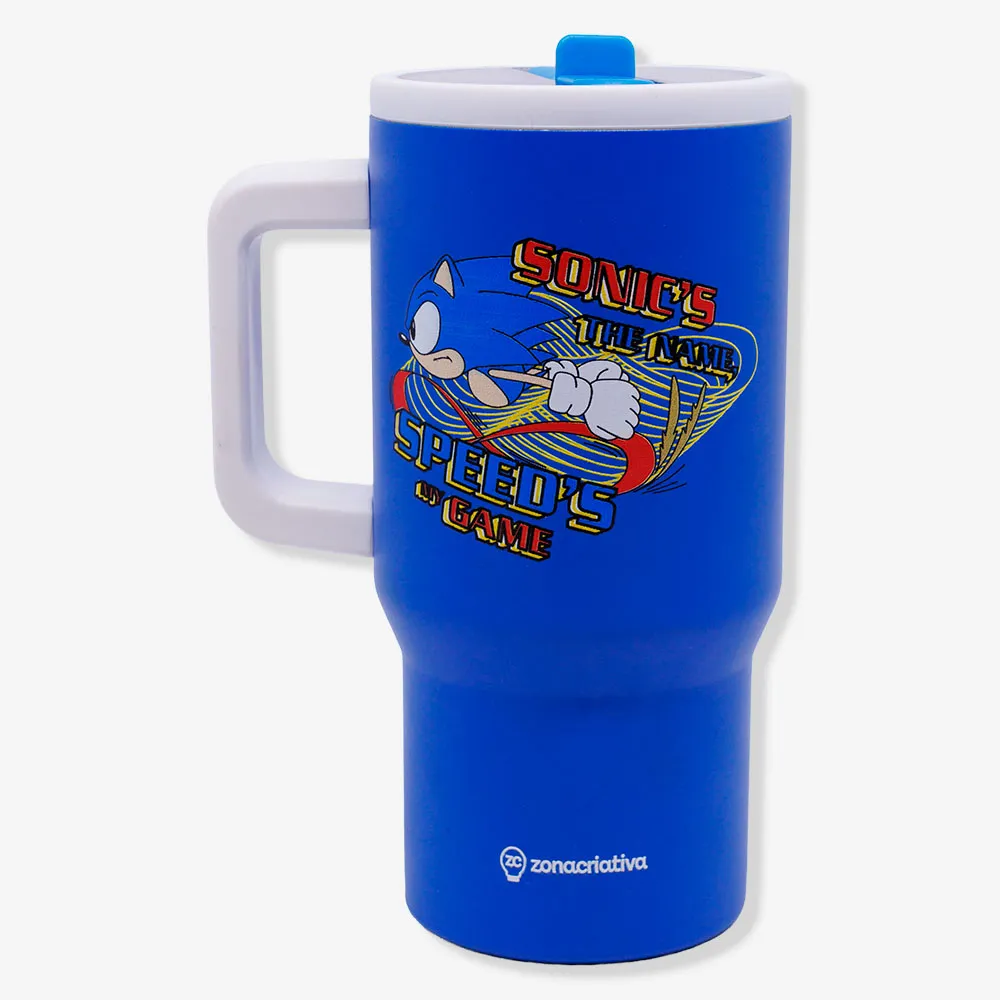 CANECA TUMBLER C/CANUDO 650ML - SONIC