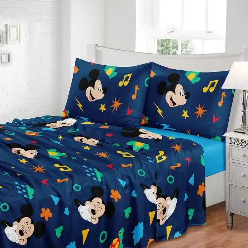 JOGO DE SOLTEIRO 3PCS MICKEY - AZUL