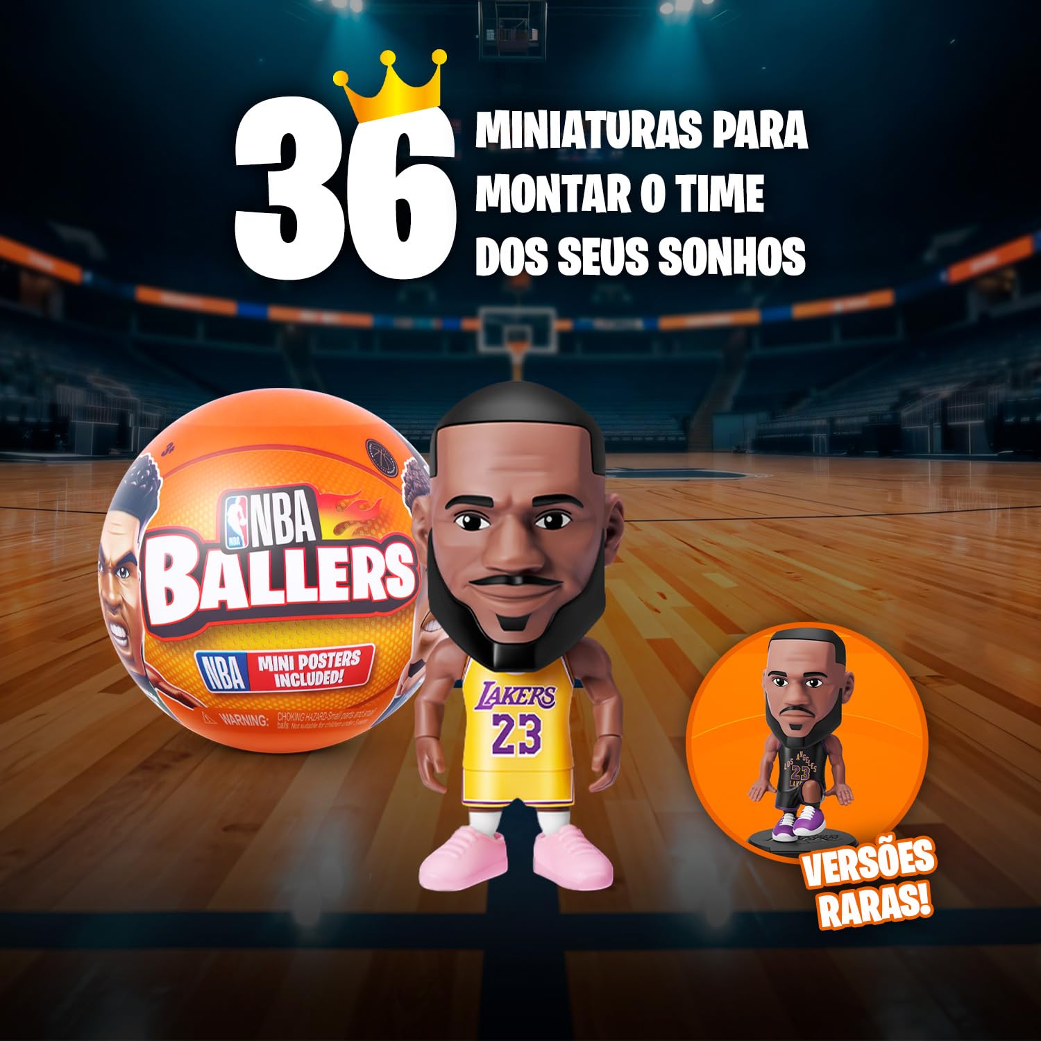 BONECO SURPRESA BALLERS NBA SERIE 2